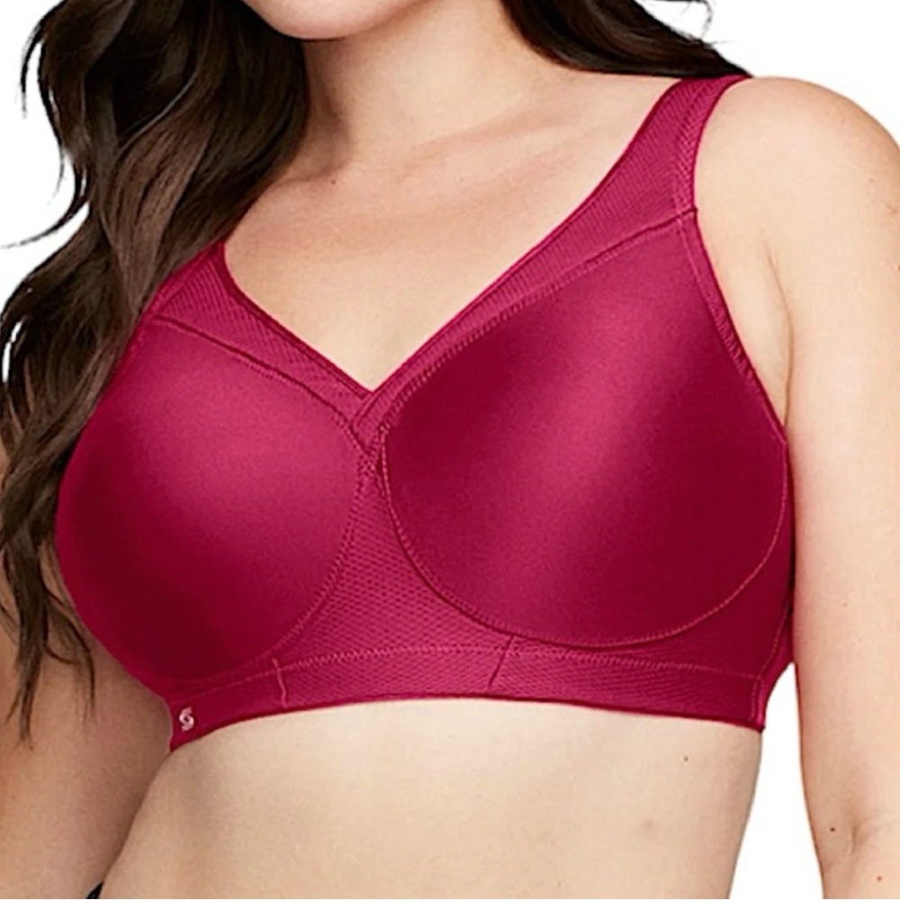 Glamorise 34E MagicLift Red Seamless Sports Bra! NEW!